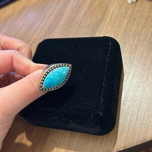 Thailand ring silver with turquoise blue